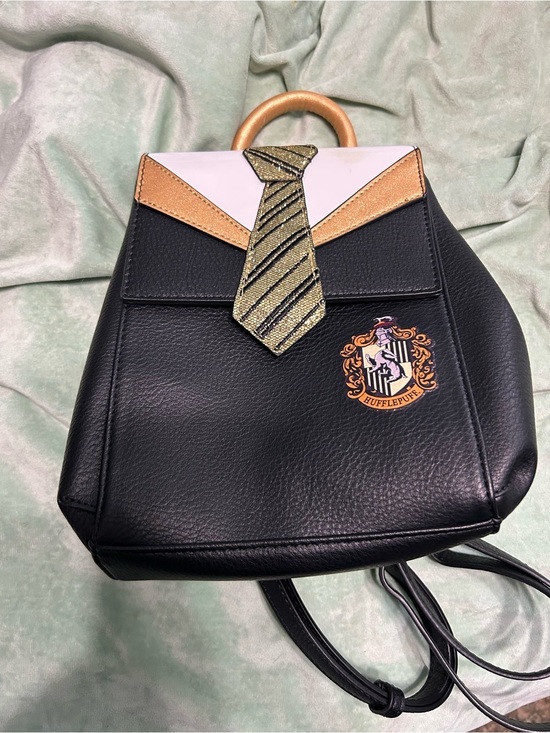 Danielle Nicole Handbags - Danielle Nicole Harry Potter Hufflepuff Uniform Mini Backpack Sequin tie Gold